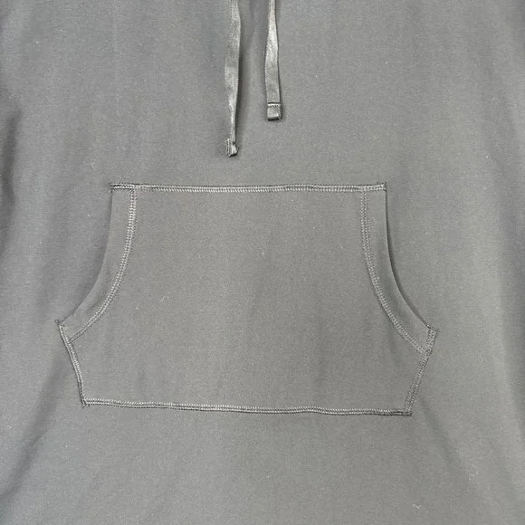 Yogalicious Black Long Hoodie L Thumbholes Soft Athleisure Lounge Cozy - Picture 3 of 8